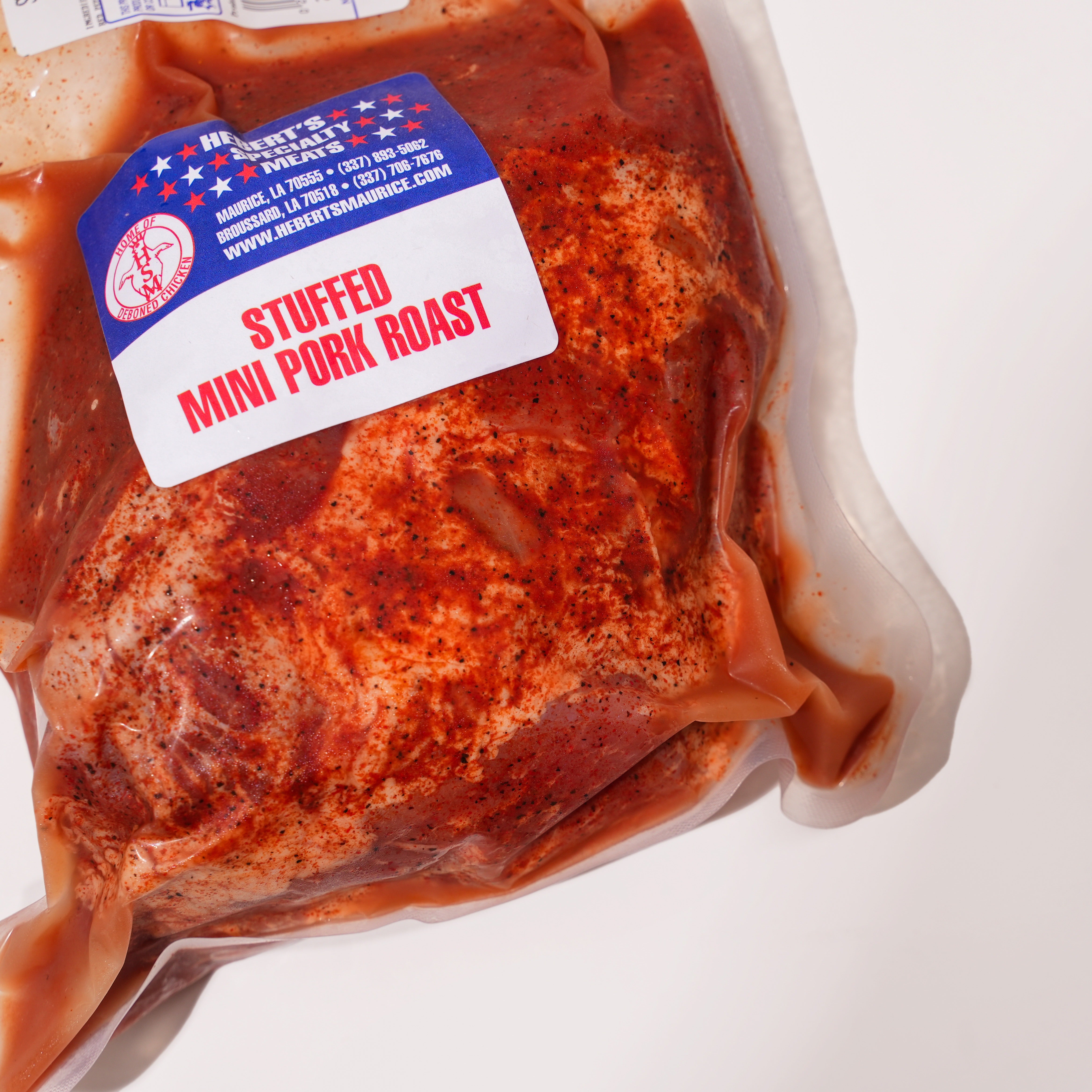 Mini Pork Roast Stuffed w/ Onions, Bell Pepper & Garlic (2#)