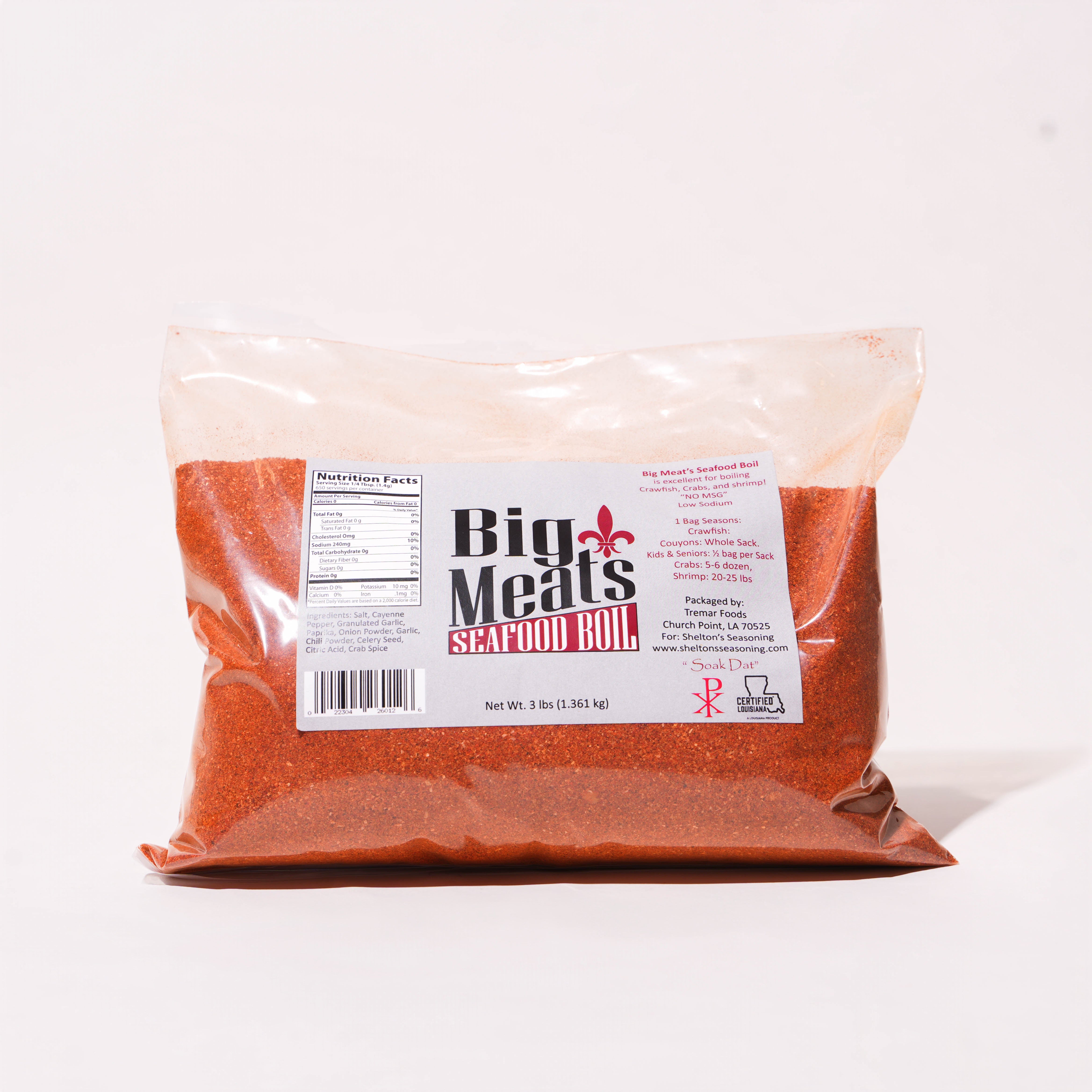 Big Meats Seafood Boil Seasoning (3#)