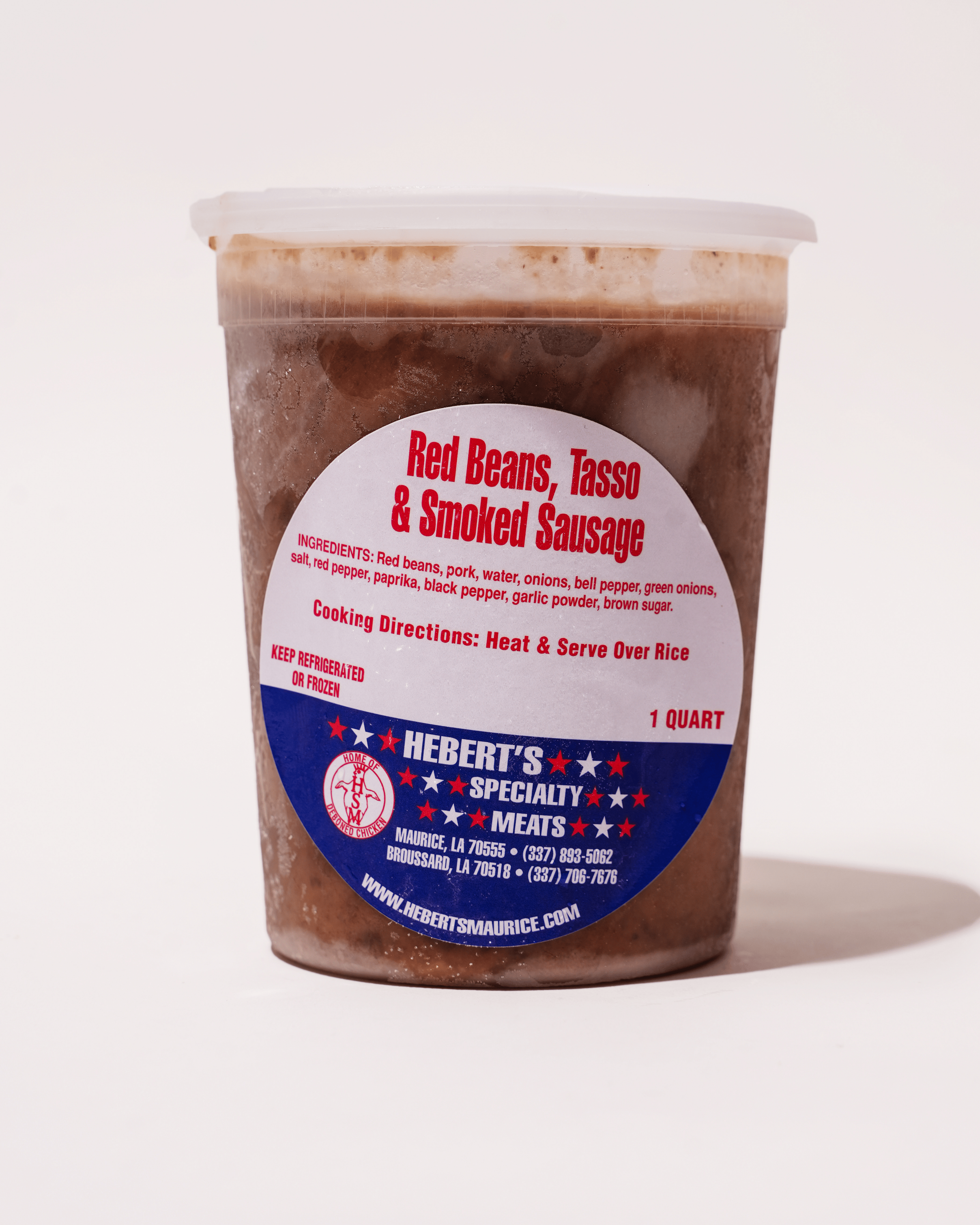 Red Beans w/ Tasso Smoked Sausage (qt)